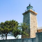 Image of stone built light-house at Lakka village, Paxos